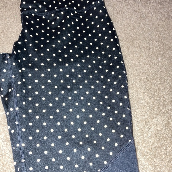 Women’s Ideology black polka dot Athletic Leggings - Picture 3 of 7